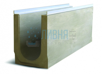 Лоток водоотводный бетонный ЛВБ Optima 200 №0/0 2220200