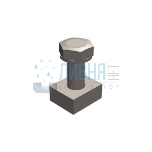 Крепёж решетки к лотку бетонному Optima 100 (комплект)