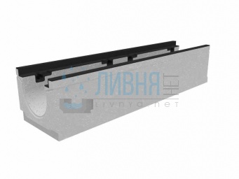Лоток водоотводный бетонный коробчатый (СО-150мм), с чугунной насадкой КU 100.24,8 (15).21,5(15)-BGZ-S, № -5-0 40618161