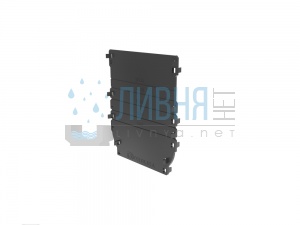 Торцевая заглушка универсальная для лотка водоотводного Gidrolica®Standart / Standart Plus DN100, пластиковая