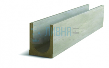 Лоток водоотводный бетонный ЛВБ Norma 100 №0/3 тип 3 2010610
