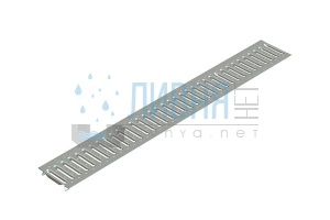 Решетка водоприемная Basic стальная оцинкованная (щелевая)  1000x136