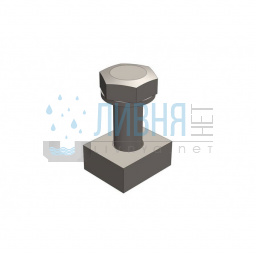 Крепёж решетки к лотку бетонному Optima 150 (комплект) 9115101