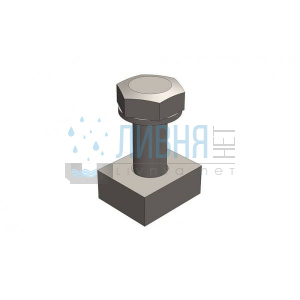Крепёж решетки к лотку бетонному Optima 400 (комплект)
