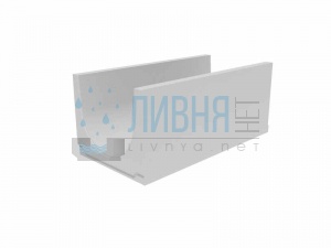 Лоток водоотводный бетонный коробчатый (СО-400мм) КU 100.49,4(40).47(40) - BGU, № 15-0